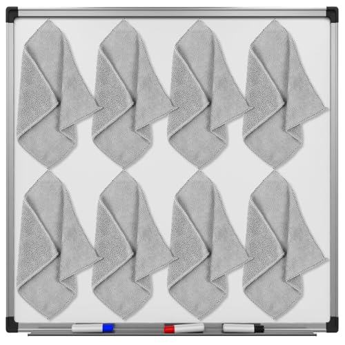 Zopeal Whiteboard-Radierer, trocken abwischbar, Mikrofaser-Reinigungstuch, magnetisch, waschbar, für Whiteboard, trocken abwischbar, für Zuhause und Büro, 25,4 x 22,9 cm, Hellgrau, 8 Stück Zopeal Whiteboard-Radierer, trocken abwischbar, Mikrofaser-Reinigungstuch, magnetisch, waschbar, für Whiteboard, trocken abwischbar, für Zuhause und Büro, 25,4 x 22,9 cm, Hellgrau, 8 Stück von Zopeal