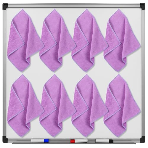Zopeal Whiteboard-Radierer, trocken abwischbar, Mikrofaser-Reinigungstuch, magnetisch, waschbar, für Whiteboard, trocken abwischbar, für Zuhause und Büro, 25,4 x 22,9 cm, 63,5 cm, Violett Zopeal Whiteboard-Radierer, trocken abwischbar, Mikrofaser-Reinigungstuch, magnetisch, waschbar, für Whiteboard, trocken abwischbar, für Zuhause und Büro, 25,4 x 22,9 cm, 63,5 cm, Violett von Zopeal