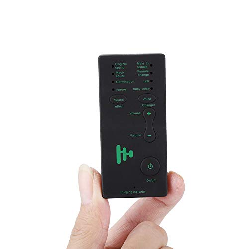 Handy Sprachwechsler 300 mAh 3,7 V Soundkarte mit 4 Sound Cahnge Externer USB-Sprachauslöser, Telefonmikrofon für Handy Webcast Live von Zopsc