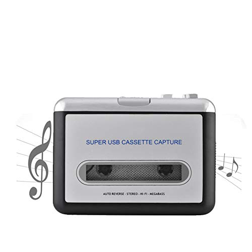 Tragbarer Kassetten-zu-MP3-Konverter mit Kopfhörern, Übertragung von USB-Kassettenband auf PC, MP3, CD-Umschalter, Konverter, Audio-Musik-Player von Zopsc