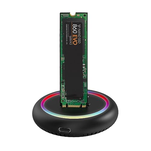 Zoravson SSD-Nvme-Gehäuse, klein und leicht, M.2 Nvme und Sata USB C Ssd Dockingstation, USB 3.1 Gen 2 10 Gbit/s, leistungsstarker externer Festplattenchip von ZoraVson