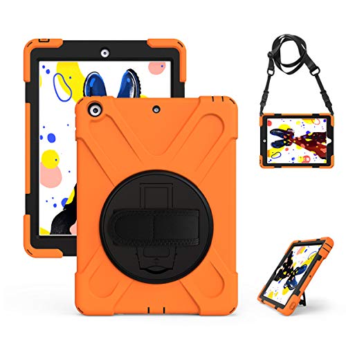 Zosakonc FDV-KZC-DS-LSDG102-02 Tablet-Schutzhülle, iPad 7th Generation 10.2" 2019 Release (Model No.: A2197,A2200,A2198), Orange von Zosakonc