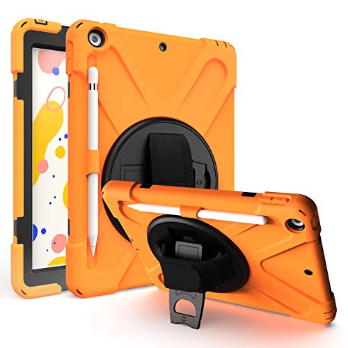 Zosakonc FDV-KZE-DS-LSDG102-02 Tablet-Schutzhülle, iPad 7th Generation 10.2" 2019 Release (Model No.: A2197,A2200,A2198), Orange von Zosakonc