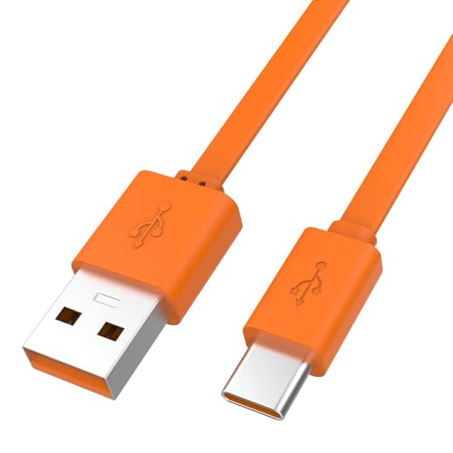 USB Typ C Ladekabel Kompatibel mit JBL Charge 4, Charge 5, Flip 5, Flip 6, Pulse 4, Clip 4, Clip 5, JR POP, GO 3, GO 4, Xtreme 3, Xtreme 4 Lautsprecher, Endurance Peak II Ohrhörer, 3,3 Fuß (Orange) von Zosvoses