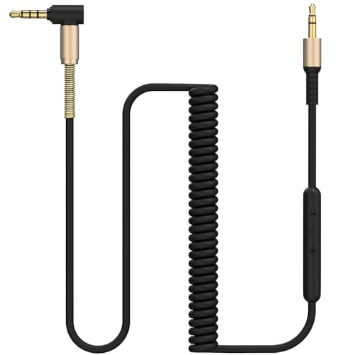 Zosvoses Ersatz Audio Kabel Kompatibel mit Marshall Major 5, Major 4, Major 3, Major 2, Monitor ANC, MID ANC Kopfhörer, Stereo Audio Verlängerungskabel mit Remote Mikrofon und Lautstärkeregler von Zosvoses