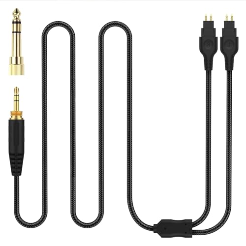 Zosvoses HD600 Kabel Kompatibel mit Sennheiser HD650, HD600, HD580, HD660S, HD58X, HD6XX, HD565, HD545, HD535, HD525, HD265 Kopfhörern | Ersatz-Audio-Upgrade-Kabel mit 6,35 mm Adapter, 2 m Zosvoses HD600 Kabel Kompatibel mit Sennheiser HD650, HD600, HD580, HD660S, HD58X, HD6XX, HD565, HD545, HD535, HD525, HD265 Kopfhörern | Ersatz-Audio-Upgrade-Kabel mit 6,35 mm Adapter, 2 m von Zosvoses