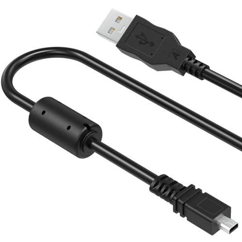 Zosvoses USB-Digitalkamera-Ladekabel mit Magnetring Datenübertragungskabel für Panasonic Lumix Kamera DMC-FX500 DMC-FX700 DMC-G7 ZS40 ZS50 (2m) von Zosvoses