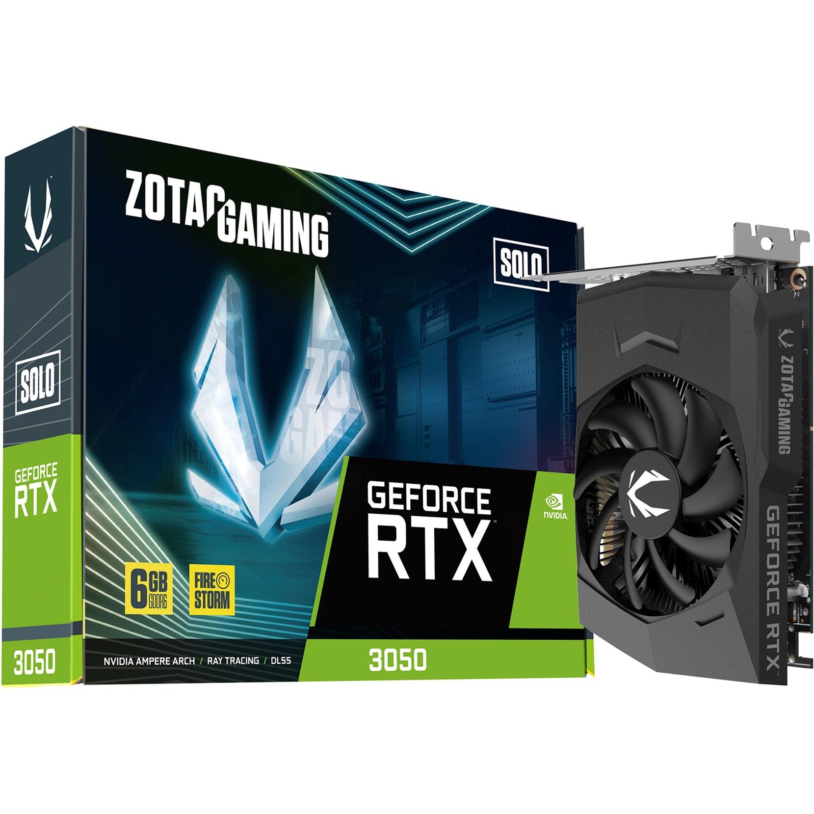 GeForce RTX 3050 SOLO, Grafikkarte GeForce RTX 3050 SOLO, Grafikkarte von Zotac