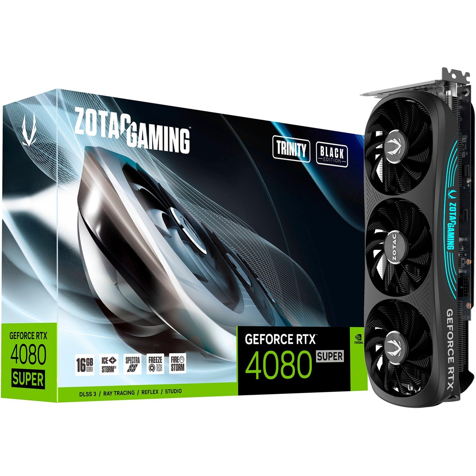 GeForce RTX 4080 SUPER Trinity Black Edition 16GB, Grafikkarte von Zotac