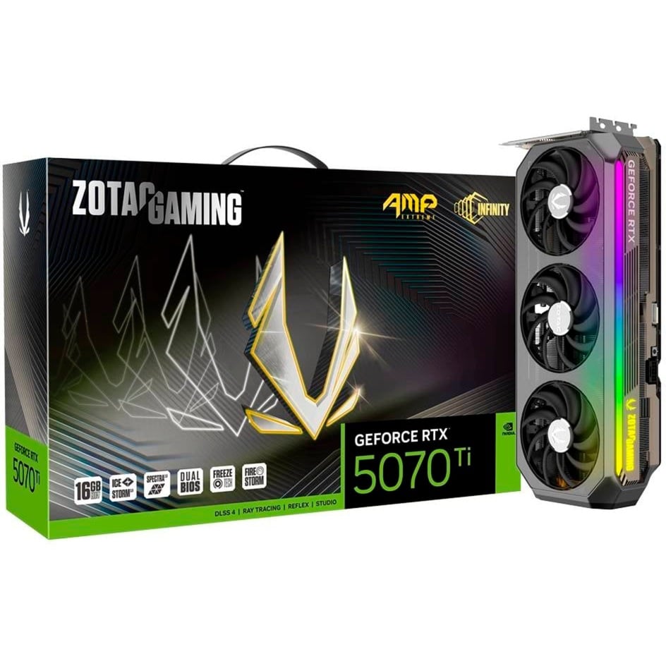 GeForce RTX 5070 Ti AMP Extreme INFINITY, Grafikkarte GeForce RTX 5070 Ti AMP Extreme INFINITY, Grafikkarte von Zotac