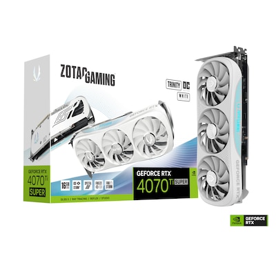 ZOTAC GAMING GeForce RTX 4070Ti Super Trinity OC White Edition 16GB Grafikkarte von Zotac