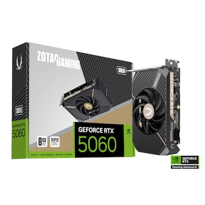 ZOTAC GAMING GeForce RTX 5060 SOLO 8GB GDDR7 Grafikkarte 3x DP, 1x HDMI ZOTAC GAMING GeForce RTX 5060 SOLO 8GB GDDR7 Grafikkarte 3x DP, 1x HDMI von Zotac
