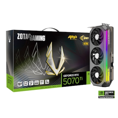 ZOTAC GAMING GeForce RTX 5070 Ti AMP Extreme INFINITY ULTRA 16GB GDDR7 Grafikkarte 3x DP, 1x HDMI ZOTAC GAMING GeForce RTX 5070 Ti AMP Extreme INFINITY ULTRA 16GB GDDR7 Grafikkarte 3x DP, 1x HDMI von Zotac