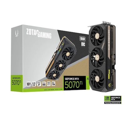 ZOTAC GAMING GeForce RTX 5070 Ti SOLID OC 16GB GDDR7 Grafikkarte 3x DP, 1x HDMI ZOTAC GAMING GeForce RTX 5070 Ti SOLID OC 16GB GDDR7 Grafikkarte 3x DP, 1x HDMI von Zotac