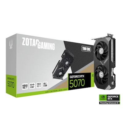 ZOTAC GAMING GeForce RTX 5070 Twin Edge 12GB GDDR7 Grafikkarte 3x DP, 1x HDMI ZOTAC GAMING GeForce RTX 5070 Twin Edge 12GB GDDR7 Grafikkarte 3x DP, 1x HDMI von Zotac