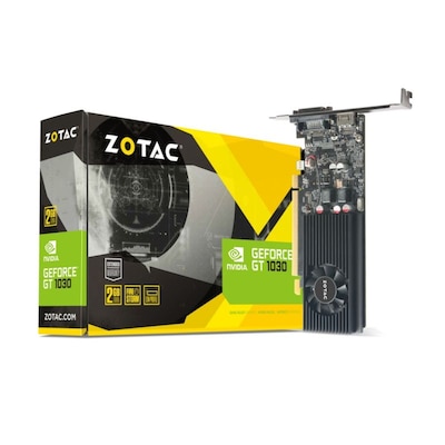 ZOTAC GeForce GT 1030 2GB GDDR5 Grafikkarte Low Profile DVI/HDMI von Zotac