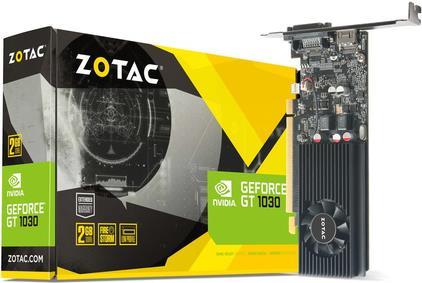 ZOTAC GeForce GT 1030 - Grafikkarten - GF GT 1030 - 2GB GDDR5 - PCIe 3.0 - DVI, HDMI (ZT-P10300A-10L) von Zotac