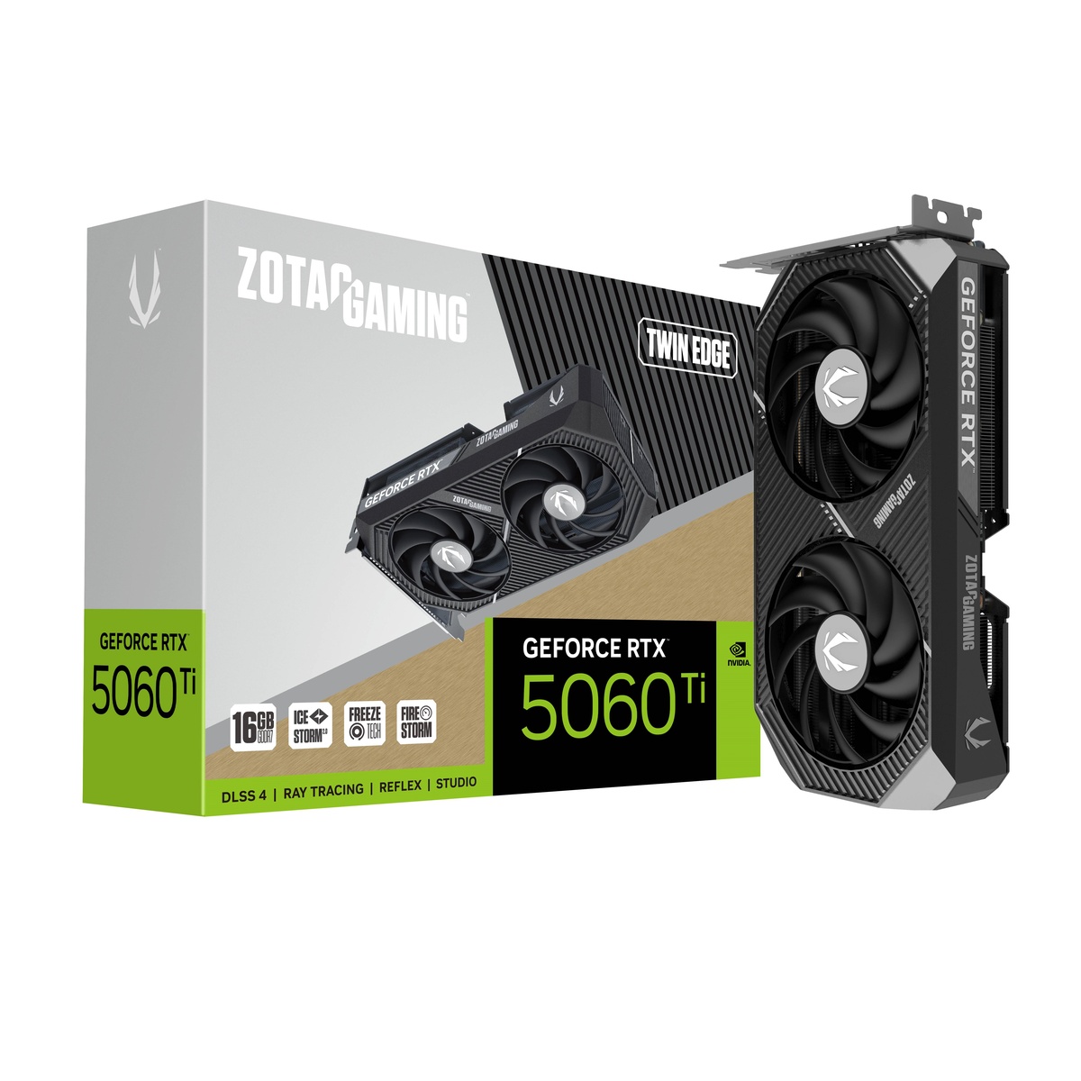ZOTAC GeForce RTX 5060 TI 16GB Twin Edge - 16GB GDDR7, HDMI, 3x DP ZOTAC GeForce RTX 5060 TI 16GB Twin Edge - 16GB GDDR7, HDMI, 3x DP von Zotac