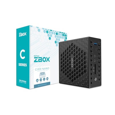 ZOTAC ZBOX CI331 NANO Mini-PC Barebone N5100 0GB/0GB Intel UHD DOS von Zotac