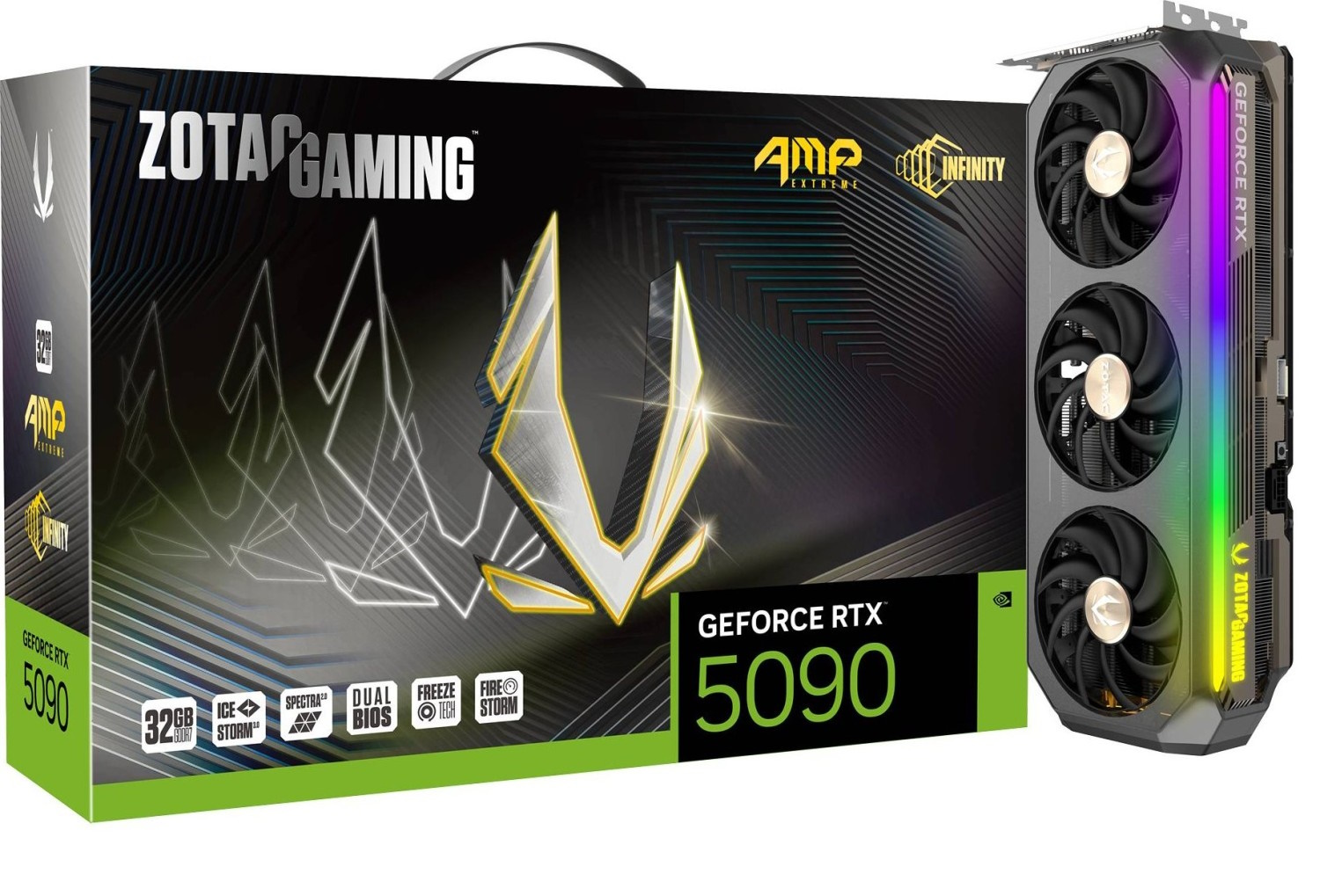 Zotac Gaming GeForce RTX 5090 AMP Extreme INFINITY - 32GB GDDR7, HDMI, 3x DP Zotac Gaming GeForce RTX 5090 AMP Extreme INFINITY - 32GB GDDR7, HDMI, 3x DP von Zotac
