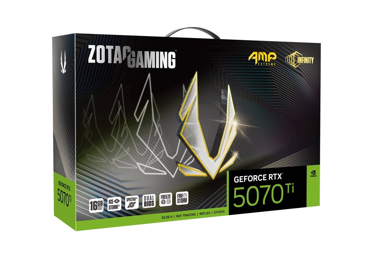 Zotac GeForce RTX 5070 Ti AMP Extreme INFINITY 16GB GDDR7 Grafikkarte (16 GB) von Zotac