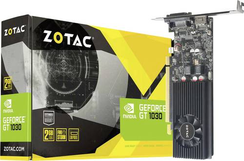 Zotac Grafikkarte Nvidia GeForce GT1030 2GB GDDR5-RAM PCIe HDMI®, DVI Low Profile von Zotac