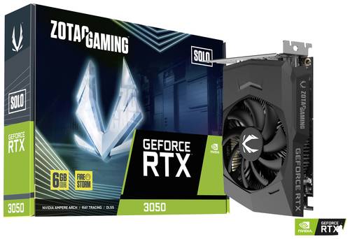 Zotac Grafikkarte Nvidia GeForce RTX 3050 SOLO 6GB GDDR6-RAM PCIe x8 DisplayPort, HDMI® von Zotac