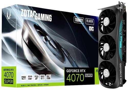 Zotac Grafikkarte Nvidia GeForce RTX 4070 Super GAMING Trinity OC 12GB GDDR6X-RAM PCIe x16 HDMI®, D von Zotac