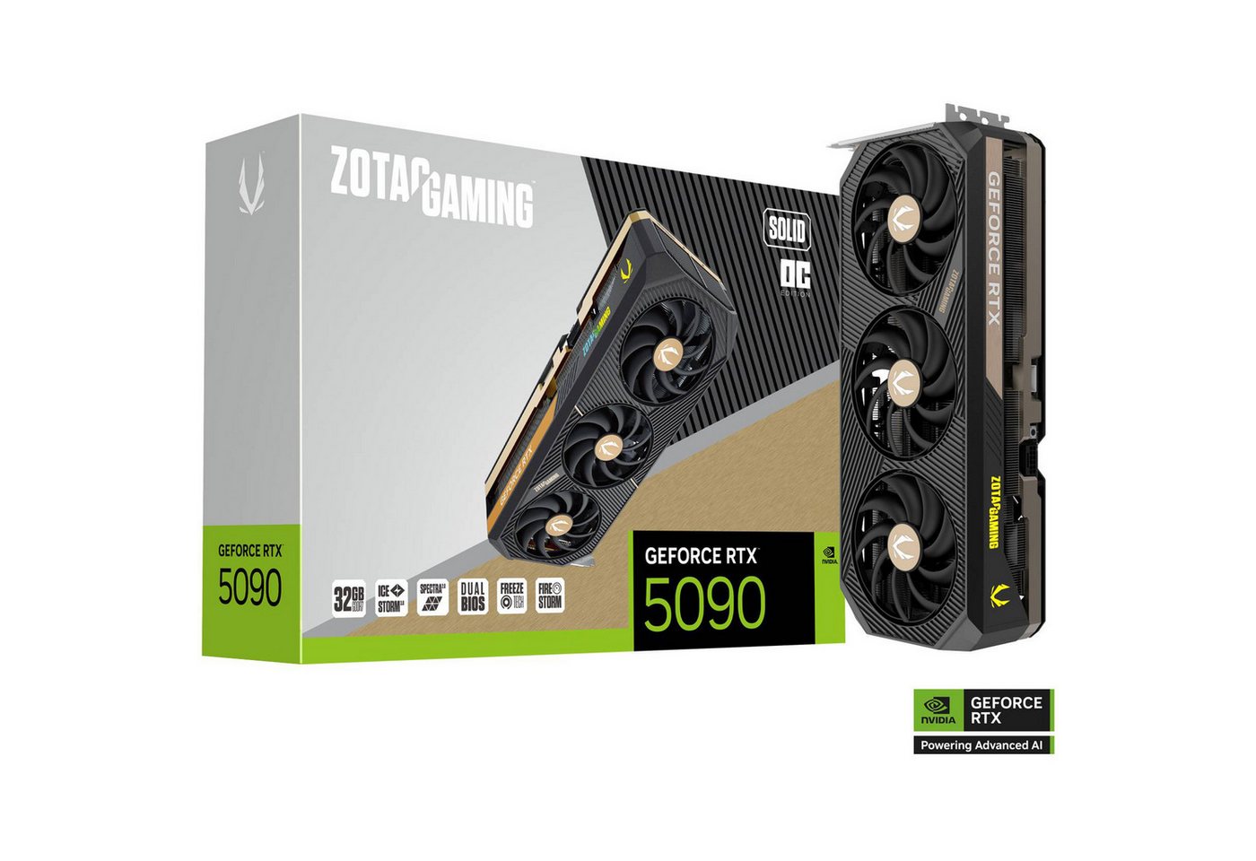 Zotac ZOTAC GeForce RTX 5090 SOLID OC, Grafikkarte, Grafikkarte (32 GB) von Zotac
