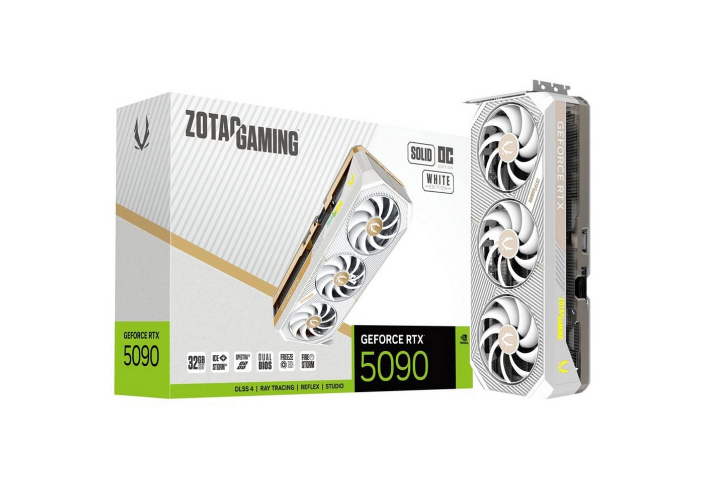 Zotac ZOTAC GeForce RTX 5090 SOLID OC White Edition, Grafikkarte (32 GB) von Zotac