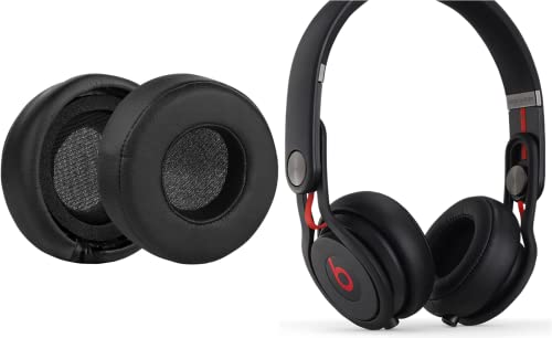 Ersatz-Ohrpolster aus schwarzem Leder, kompatibel mit Beats Mixr On-Ear-Kopfhörern (schwarz) von Zotech