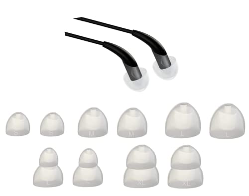 Zotech Ersatz-Ohrstöpsel für Klipsch-Kopfhörer, SML, 5 Größen, 5 Paar, weiche Silikon-Ersatz-Ohrstöpsel, passend für Klipsch-Kopfhörer S3, S4i, A5i, R6i, R6m, X5, X6i, X11i, X20i von Zotech