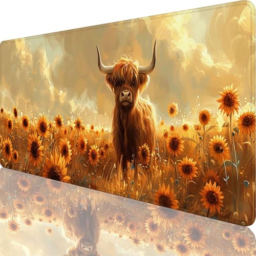 Gelb Mauspad XXL 600x300x3 mm, Groß Gaming Mauspad Ochse mit Vernähte Kanten, WassXerdicht Anti-Rutsch XXL Mousepad für PC Laptop Verbessert Präzision und Geschwindigkeit für Home Office Deko 41-Ut Gelb Mauspad XXL 600x300x3 mm, Groß Gaming Mauspad Ochse mit Vernähte Kanten, WassXerdicht Anti-Rutsch XXL Mousepad für PC Laptop Verbessert Präzision und Geschwindigkeit für Home Office Deko 41-Ut von Zoulile