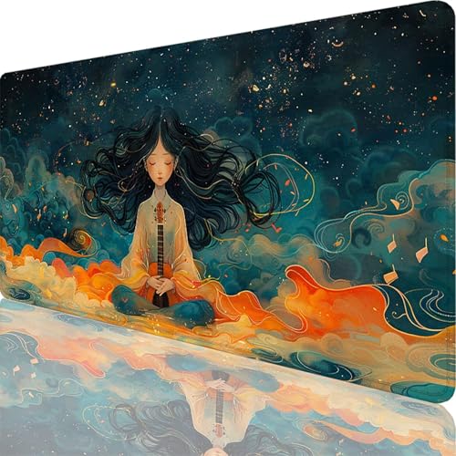 Mauspad Blau Mauspad XXL 1200 x 600 x 3 mm XXL Mousepad Karikatur Mousepad Gaming Zubehör mit Vernähten Kanten Design, Mouse Pad Wasserdicht und Langlebig für Maus und Tastatur, Office Deko 84-Vt Mauspad Blau Mauspad XXL 1200 x 600 x 3 mm XXL Mousepad Karikatur Mousepad Gaming Zubehör mit Vernähten Kanten Design, Mouse Pad Wasserdicht und Langlebig für Maus und Tastatur, Office Deko 84-Vt von Zoulile