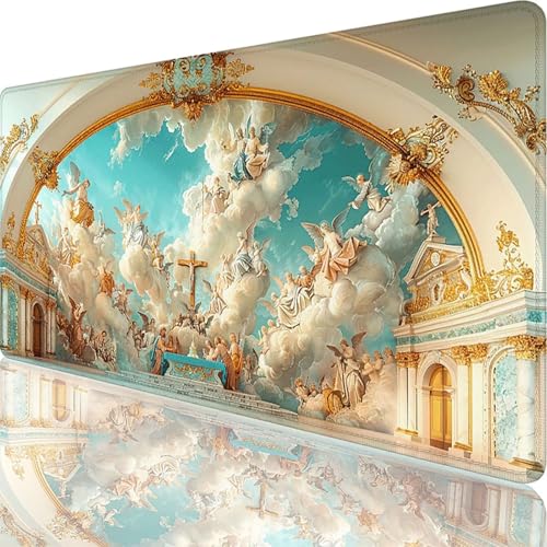 Mauspad Blau Mauspad XXL 1600x800x3 mm XXL Mousepad Himmel Mousepad Gaming Zubehör mit Vernähten Kanten Design, Waschbares Mouse Pad Wasserdicht und Langlebig für Maus und Tastatur, Office Deko 24-Et Mauspad Blau Mauspad XXL 1600x800x3 mm XXL Mousepad Himmel Mousepad Gaming Zubehör mit Vernähten Kanten Design, Waschbares Mouse Pad Wasserdicht und Langlebig für Maus und Tastatur, Office Deko 24-Et von Zoulile