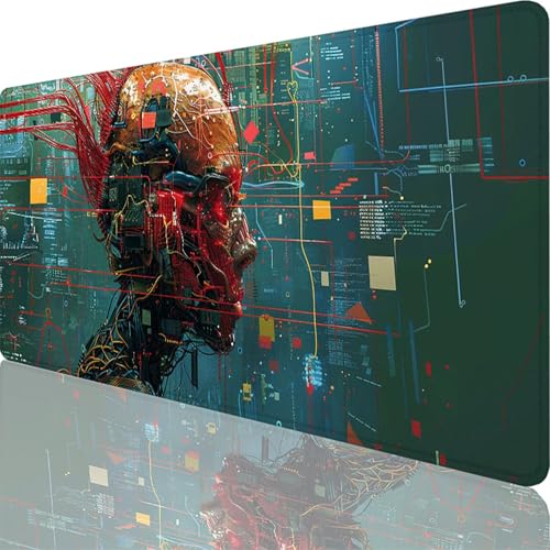 Mauspad Blau Mauspad XXL 800 x 400 x 3 mm XXL Mousepad Abstrakt Mousepad Gaming Zubehör mit Vernähten Kanten Design, Waschbares Mouse Pad Wasserdicht und Langlebig für Maus Tastatur, Office Deko 91-5t Mauspad Blau Mauspad XXL 800 x 400 x 3 mm XXL Mousepad Abstrakt Mousepad Gaming Zubehör mit Vernähten Kanten Design, Waschbares Mouse Pad Wasserdicht und Langlebig für Maus Tastatur, Office Deko 91-5t von Zoulile