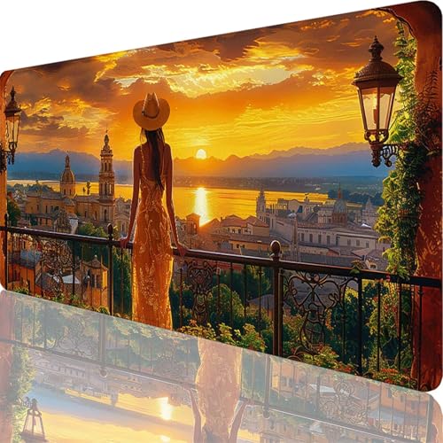Mauspad Gelb Mauspad XXL 1600x800x3 mm XXL Mousepad Balkon Mousepad Gaming Zubehör mit Vernähten Kanten Design, Waschbares Mouse Pad Wasserdicht und Langlebig für Maus und Tastatur, Office Deko 71-3t Mauspad Gelb Mauspad XXL 1600x800x3 mm XXL Mousepad Balkon Mousepad Gaming Zubehör mit Vernähten Kanten Design, Waschbares Mouse Pad Wasserdicht und Langlebig für Maus und Tastatur, Office Deko 71-3t von Zoulile