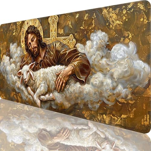Mauspad Gold Mauspad XXL 1500x800x3 mm XXL Mousepad Schaf Mousepad Gaming Zubehör mit Vernähten Kanten Design, Waschbares Mouse Pad Wasserdicht und Langlebig für Maus und Tastatur, Office Deko 54-9t Mauspad Gold Mauspad XXL 1500x800x3 mm XXL Mousepad Schaf Mousepad Gaming Zubehör mit Vernähten Kanten Design, Waschbares Mouse Pad Wasserdicht und Langlebig für Maus und Tastatur, Office Deko 54-9t von Zoulile