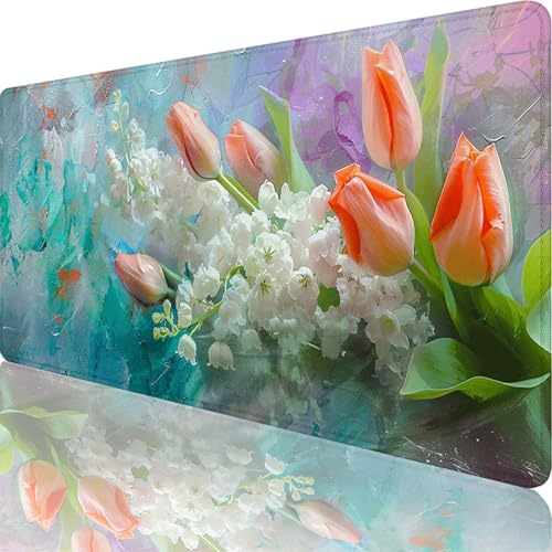 Mauspad Grün Mauspad XXL 1600x800x3 mm XXL Mousepad Blume Mousepad Gaming Zubehör mit Vernähten Kanten Design, Waschbares Mouse Pad Wasserdicht und Langlebig für Maus und Tastatur, Office Deko 23-9t Mauspad Grün Mauspad XXL 1600x800x3 mm XXL Mousepad Blume Mousepad Gaming Zubehör mit Vernähten Kanten Design, Waschbares Mouse Pad Wasserdicht und Langlebig für Maus und Tastatur, Office Deko 23-9t von Zoulile