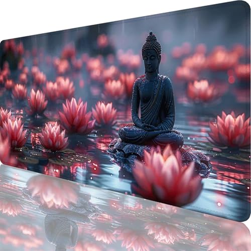 Mauspad Rosa Mauspad XXL 1200 x 600 x 3 mm XXL Mousepad Zen Mousepad Gaming Zubehör mit Vernähten Kanten Design, Waschbares Mouse Pad Wasserdicht und Langlebig für Maus und Tastatur, Office Deko 94-Ht Mauspad Rosa Mauspad XXL 1200 x 600 x 3 mm XXL Mousepad Zen Mousepad Gaming Zubehör mit Vernähten Kanten Design, Waschbares Mouse Pad Wasserdicht und Langlebig für Maus und Tastatur, Office Deko 94-Ht von Zoulile