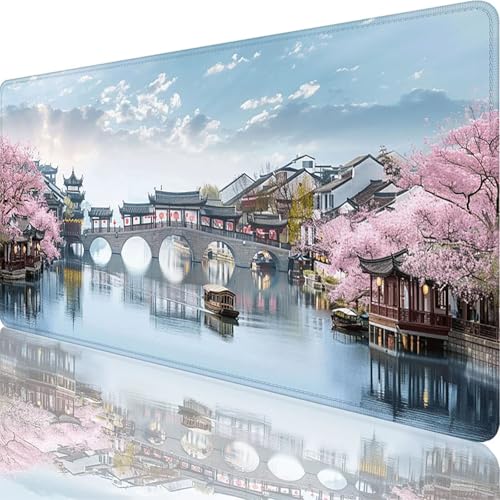 Mauspad Rosa Mauspad XXL 1500x800x3 mm XXL Mousepad Landschaft Mousepad Gaming Zubehör mit Vernähten Kanten Design, Waschbares Mouse Pad Wasserdicht und Langlebig für Maus, Tastatur, Office Deko 74-Ot Mauspad Rosa Mauspad XXL 1500x800x3 mm XXL Mousepad Landschaft Mousepad Gaming Zubehör mit Vernähten Kanten Design, Waschbares Mouse Pad Wasserdicht und Langlebig für Maus, Tastatur, Office Deko 74-Ot von Zoulile