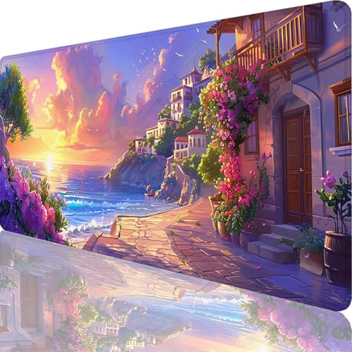 Mauspad Rosa Mauspad XXL 1600x800x3 mm XXL Mousepad Landschaft Mousepad Gaming Zubehör mit Vernähten Kanten Design, Waschbares Mouse Pad Wasserdicht und Langlebig für Maus, Tastatur, Office Deko 57-At Mauspad Rosa Mauspad XXL 1600x800x3 mm XXL Mousepad Landschaft Mousepad Gaming Zubehör mit Vernähten Kanten Design, Waschbares Mouse Pad Wasserdicht und Langlebig für Maus, Tastatur, Office Deko 57-At von Zoulile
