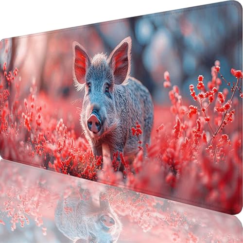 Mauspad Rosa Mauspad XXL 1600x800x3 mm XXL Mousepad Schwein Mousepad Gaming Zubehör mit Vernähten Kanten Design, Waschbares Mouse Pad Wasserdicht und Langlebig für Maus und Tastatur, Office Deko 58-Kt Mauspad Rosa Mauspad XXL 1600x800x3 mm XXL Mousepad Schwein Mousepad Gaming Zubehör mit Vernähten Kanten Design, Waschbares Mouse Pad Wasserdicht und Langlebig für Maus und Tastatur, Office Deko 58-Kt von Zoulile