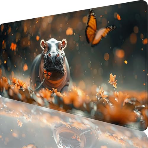 Mauspad Schwarz Mauspad XXL 800 x 400 x 3 mm XXL Mousepad Hippo Mousepad Gaming Zubehör mit Vernähten Kanten Design, Waschbares Mouse Pad Wasserdicht und Langlebig für Maus Tastatur, Office Deko 61-Et Mauspad Schwarz Mauspad XXL 800 x 400 x 3 mm XXL Mousepad Hippo Mousepad Gaming Zubehör mit Vernähten Kanten Design, Waschbares Mouse Pad Wasserdicht und Langlebig für Maus Tastatur, Office Deko 61-Et von Zoulile