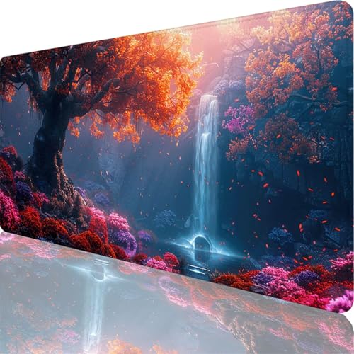 Rosa Mauspad XXL 800x300x3 mm, Groß Gaming Mauspad Landschaft mit Vernähte Kanten, WassXerdicht Anti-Rutsch XXL Mousepad für PC Laptop Verbessert Präzision und Geschwindigkeit für Office Deko 10-5t Rosa Mauspad XXL 800x300x3 mm, Groß Gaming Mauspad Landschaft mit Vernähte Kanten, WassXerdicht Anti-Rutsch XXL Mousepad für PC Laptop Verbessert Präzision und Geschwindigkeit für Office Deko 10-5t von Zoulile