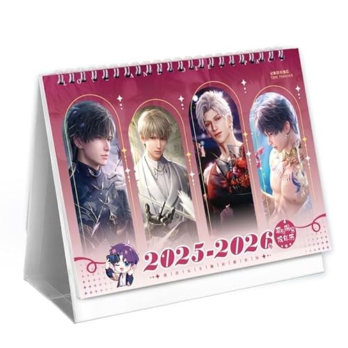 Love and Deepspace Kalender 2025–2026, 2-jähriger Schreibtisch-Organizer – Anime-Charakter-Designs, dickes glänzendes Papier – stilvolles Desktop-Geschenk für Fans Zouven Love and Deepspace Kalender 2025–2026, 2-jähriger Schreibtisch-Organizer – Anime-Charakter-Designs, dickes glänzendes Papier – stilvolles Desktop-Geschenk für Fans Zouven von Zouven