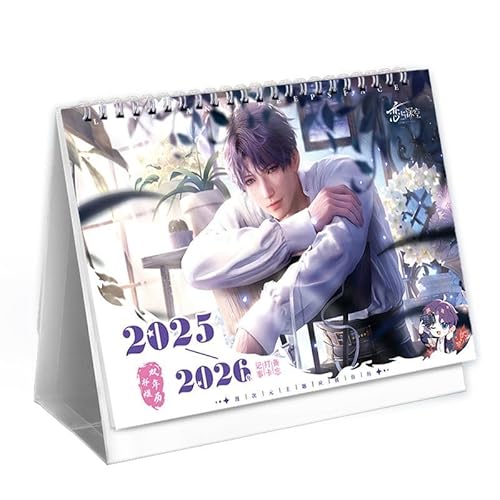 Rafayel Love and Deepspace Kalender 2025-2026 Zwei-Jahres-Schreibtisch-Organizer – Anime-Charakter-Designs dickes glänzendes Papier – stilvolles Desktop-Geschenk für Fans Zouven Rafayel Love and Deepspace Kalender 2025-2026 Zwei-Jahres-Schreibtisch-Organizer – Anime-Charakter-Designs dickes glänzendes Papier – stilvolles Desktop-Geschenk für Fans Zouven von Zouven