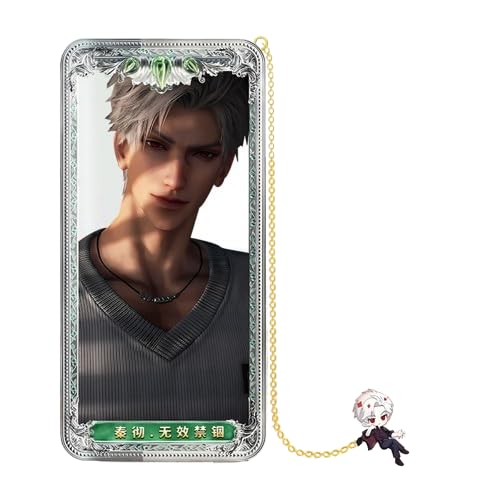 Sylus FadingChains Love and Deepspace Lesezeichen, Messing-Charakter-Lesezeichen-Kollektion, Zayne Xavier Rafayel Sylus mit 3D-Cosmic-Display, Merchandise für Fans Zouven von Zouven