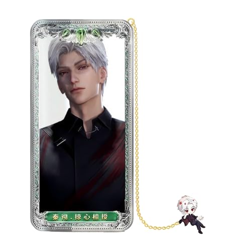 Sylus SoulExchange Love Deepspace Lesezeichen – Messing-Charakter-Lesezeichen-Kollektion Zayne Xavier Rafayel Sylus mit 3D-Cosmic-Display – Merchandise für Fans Zouven von Zouven