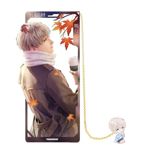 Xavier LanternWish Love and Deepspace Lesezeichen – Messing-Charakter-Lesezeichen-Kollektion Zayne Xavier Rafayel Sylus mit 3D-Cosmic-Display – Merchandise für Fans Zouven Xavier LanternWish Love and Deepspace Lesezeichen – Messing-Charakter-Lesezeichen-Kollektion Zayne Xavier Rafayel Sylus mit 3D-Cosmic-Display – Merchandise für Fans Zouven von Zouven